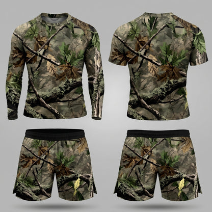 Tree Camo Rashguard + Shorts Set