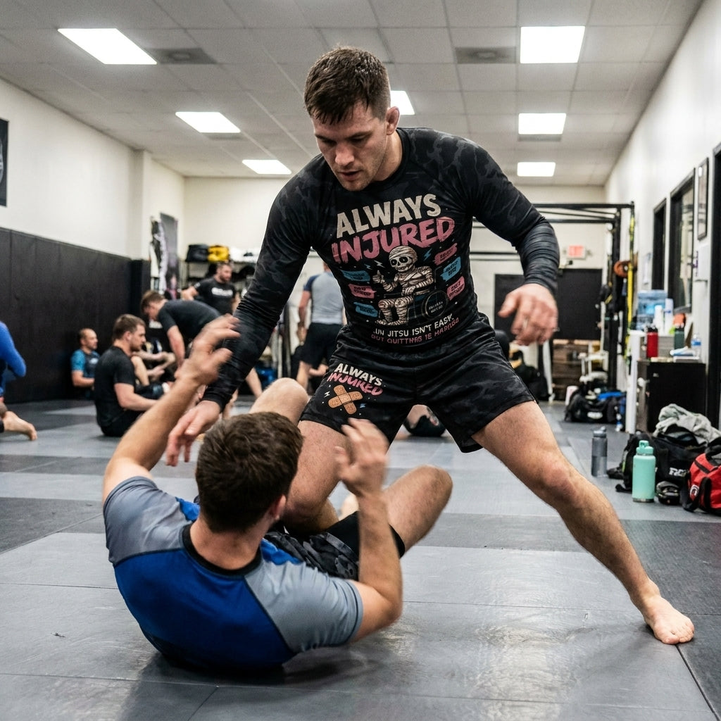 Always Injured — Rashguard + Shorts Set