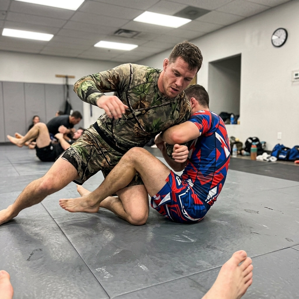 Tree Camo Rashguard + Shorts Set
