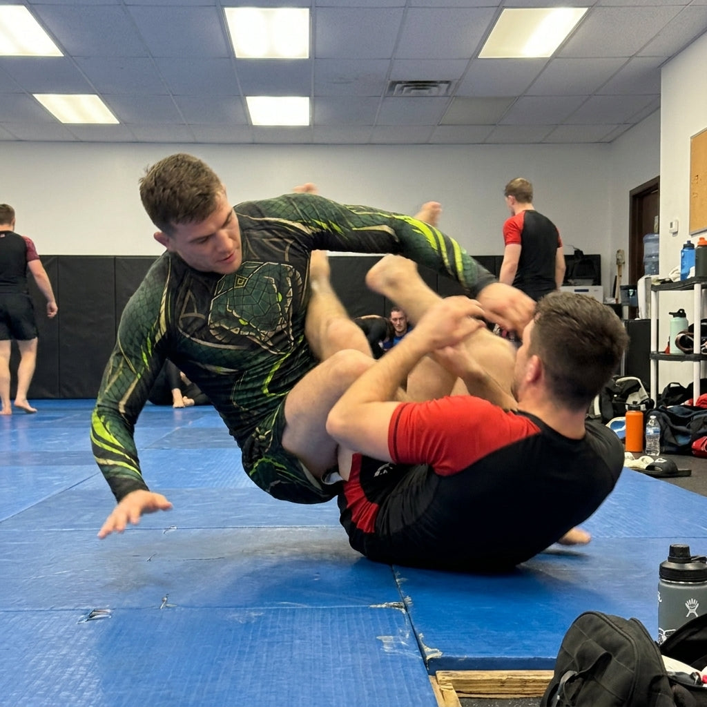 Green Cobra Rashguard + Shorts Set