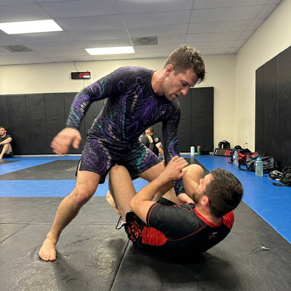 Purple Octopus Rashguard + Shorts Set
