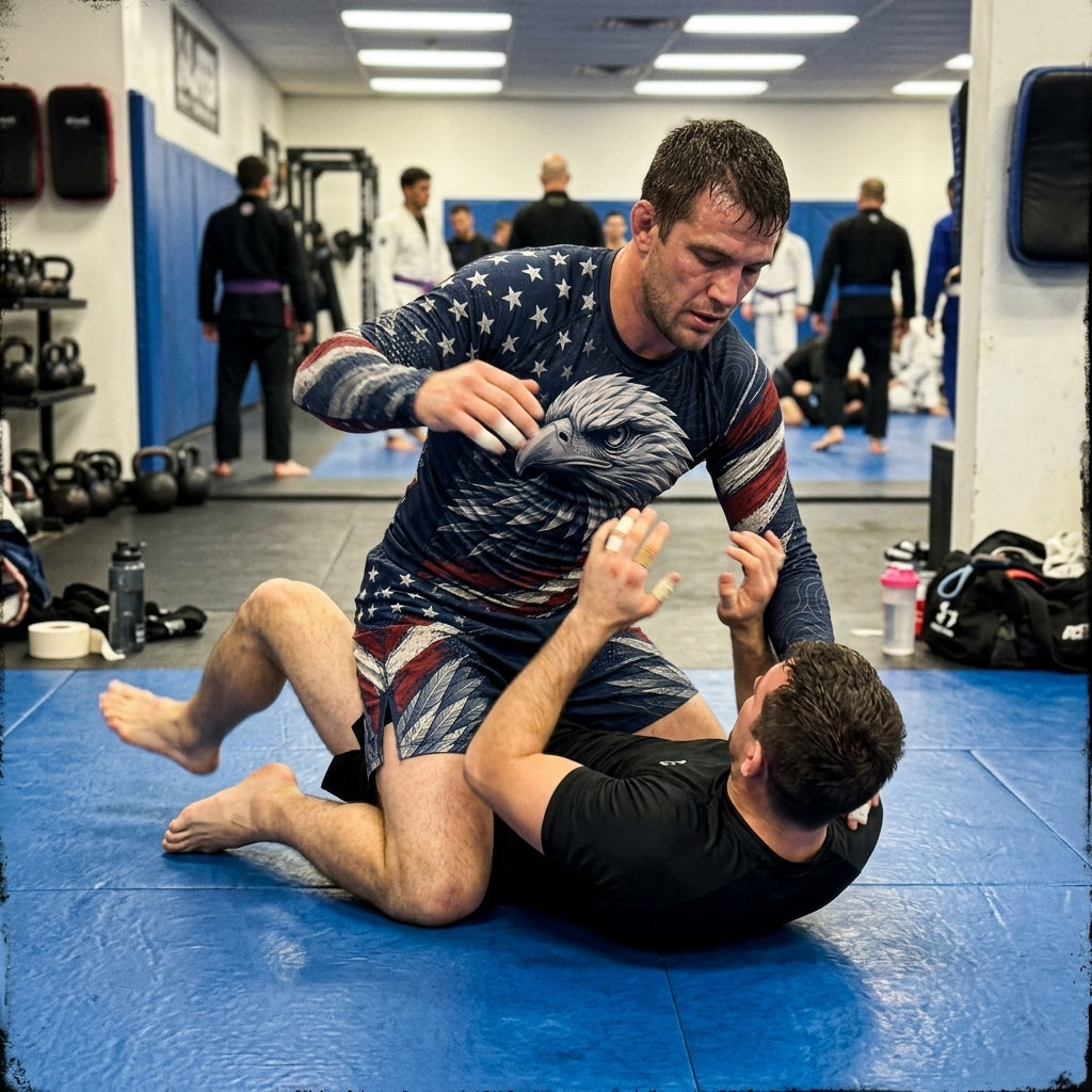 American Eagle Rashguard + Shorts Set