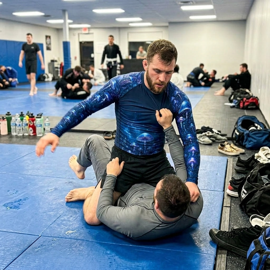 Blue mushroom — Rashguard