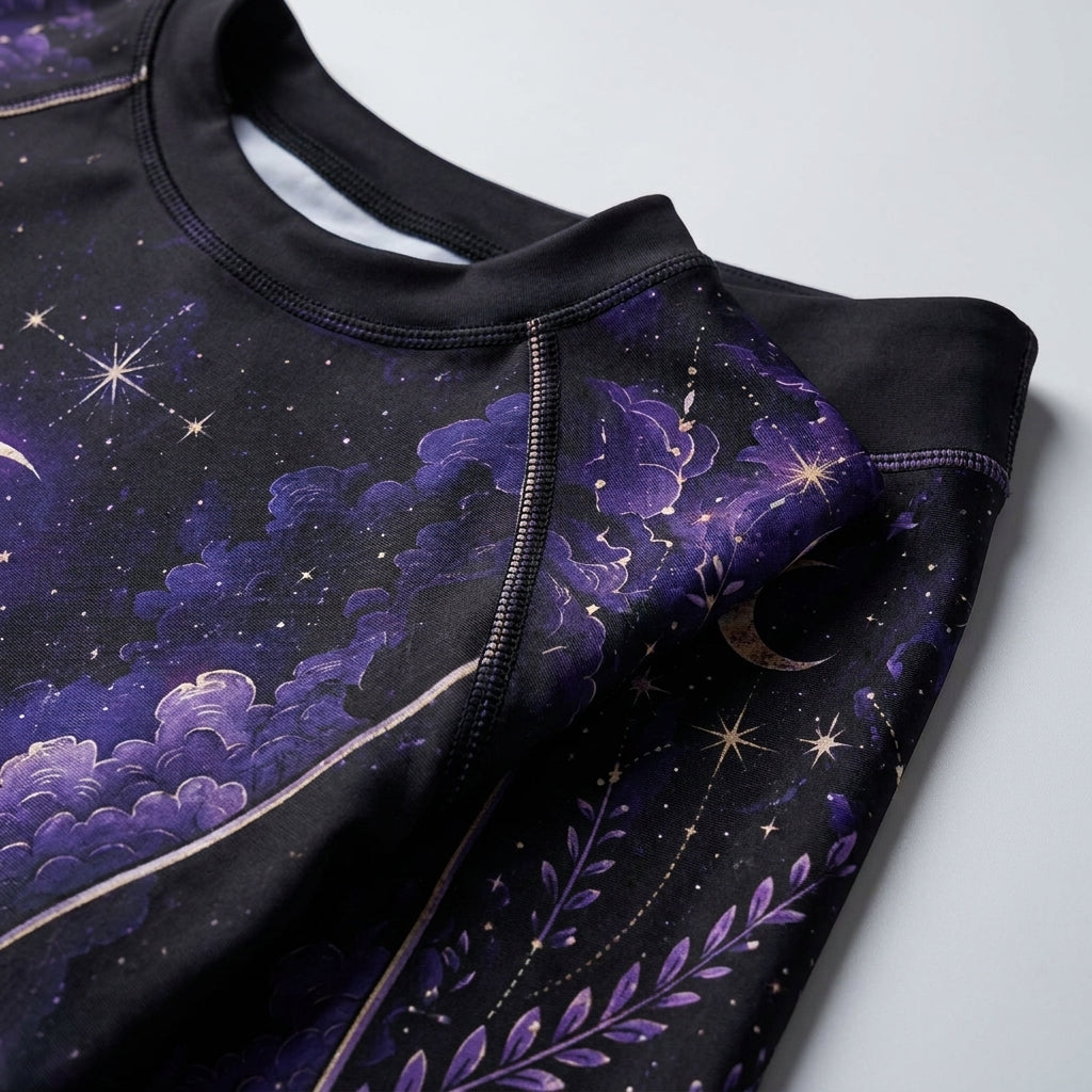 Purple Night — Rashguard + Shorts Set