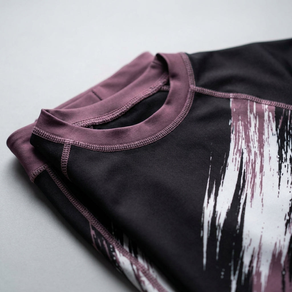 Purple Splash — Rashguard + Shorts Set