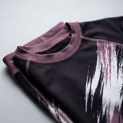 Purple Splash — Rashguard + Shorts Set