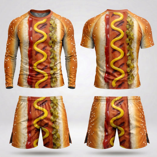 Hotdog Rashguard + Shorts Set