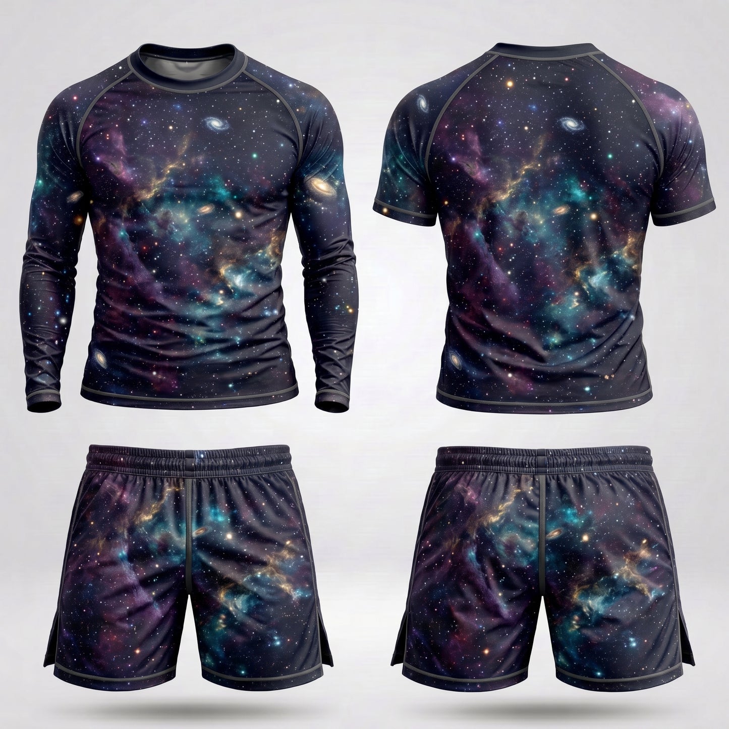 Galaxy Rashguard + Shorts Set