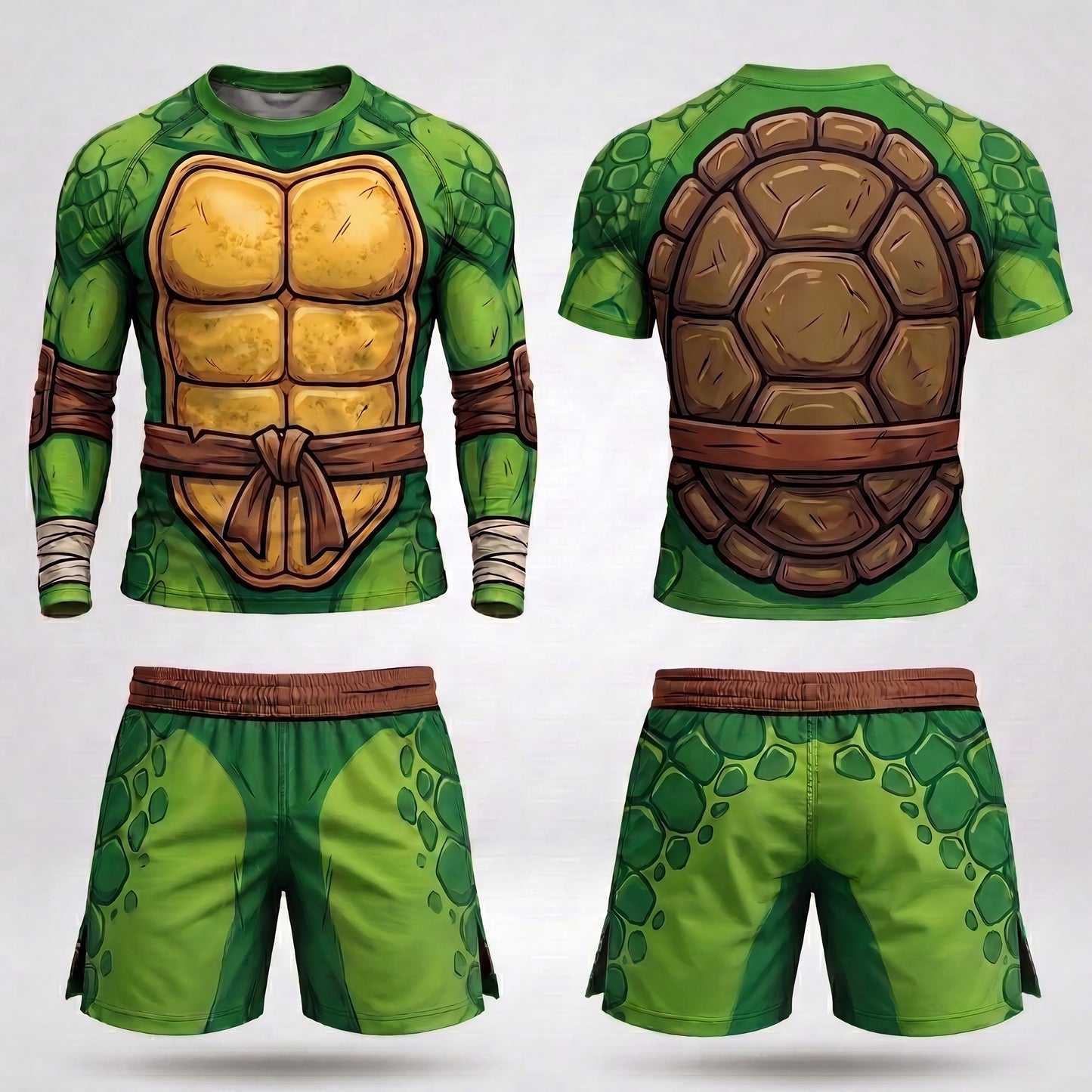 Turtle Rashguard + Shorts Set