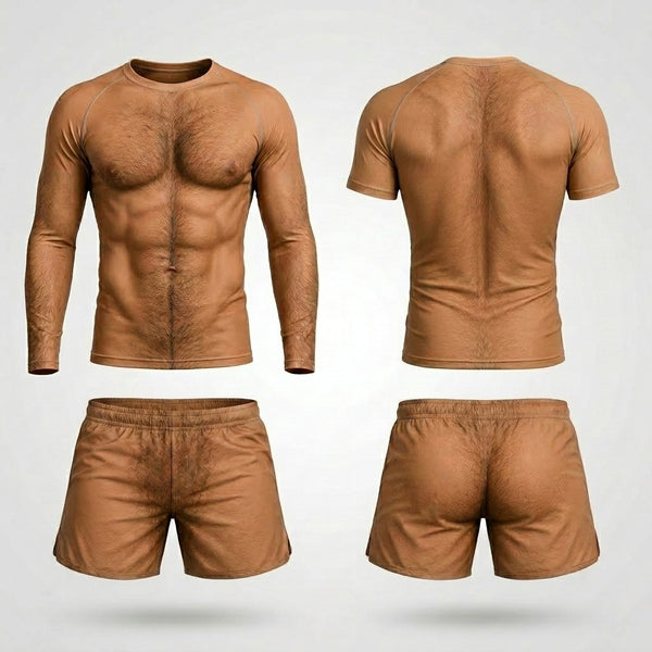 Naked— Rashguard + Shorts Set