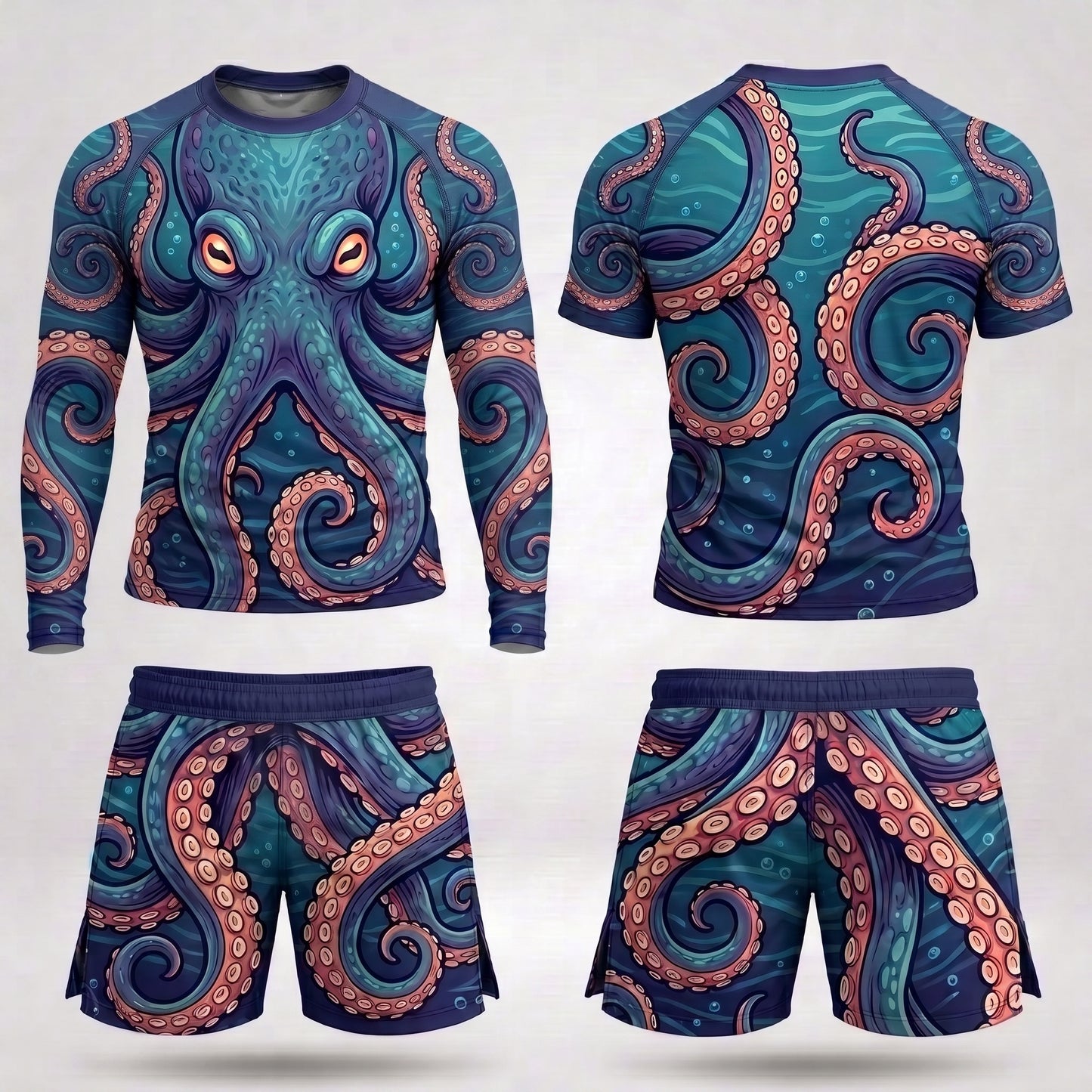 Octopus Rashguard + Shorts Set