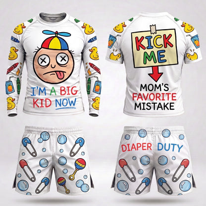 Mom's Mistake Rashguard + Shorts Set