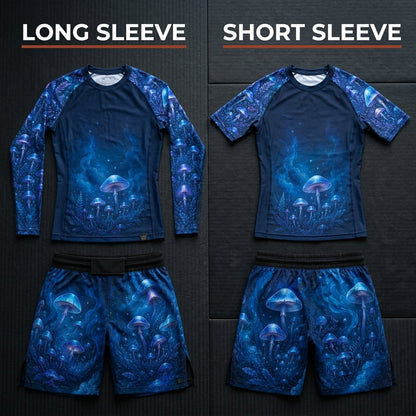 Blue mushroom — Rashguard + Shorts Set