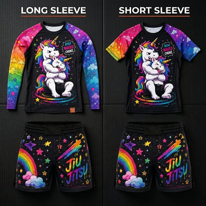 Unicorn choke — Rashguard + Shorts Set