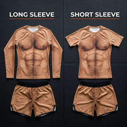 Naked— Rashguard + Shorts Set