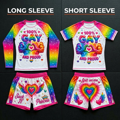 100% Gay — Rashguard + Shorts Set