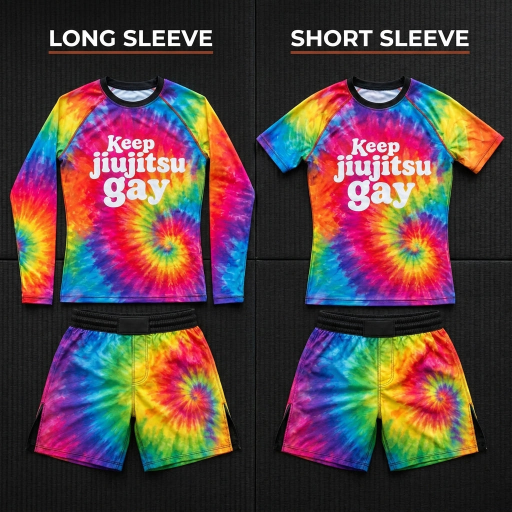 Keep jiujitsu gay — Rashguard + Shorts Set