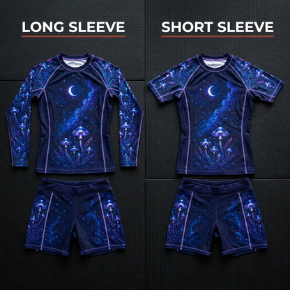 Blue Mushroom — Rashguard + Shorts Set