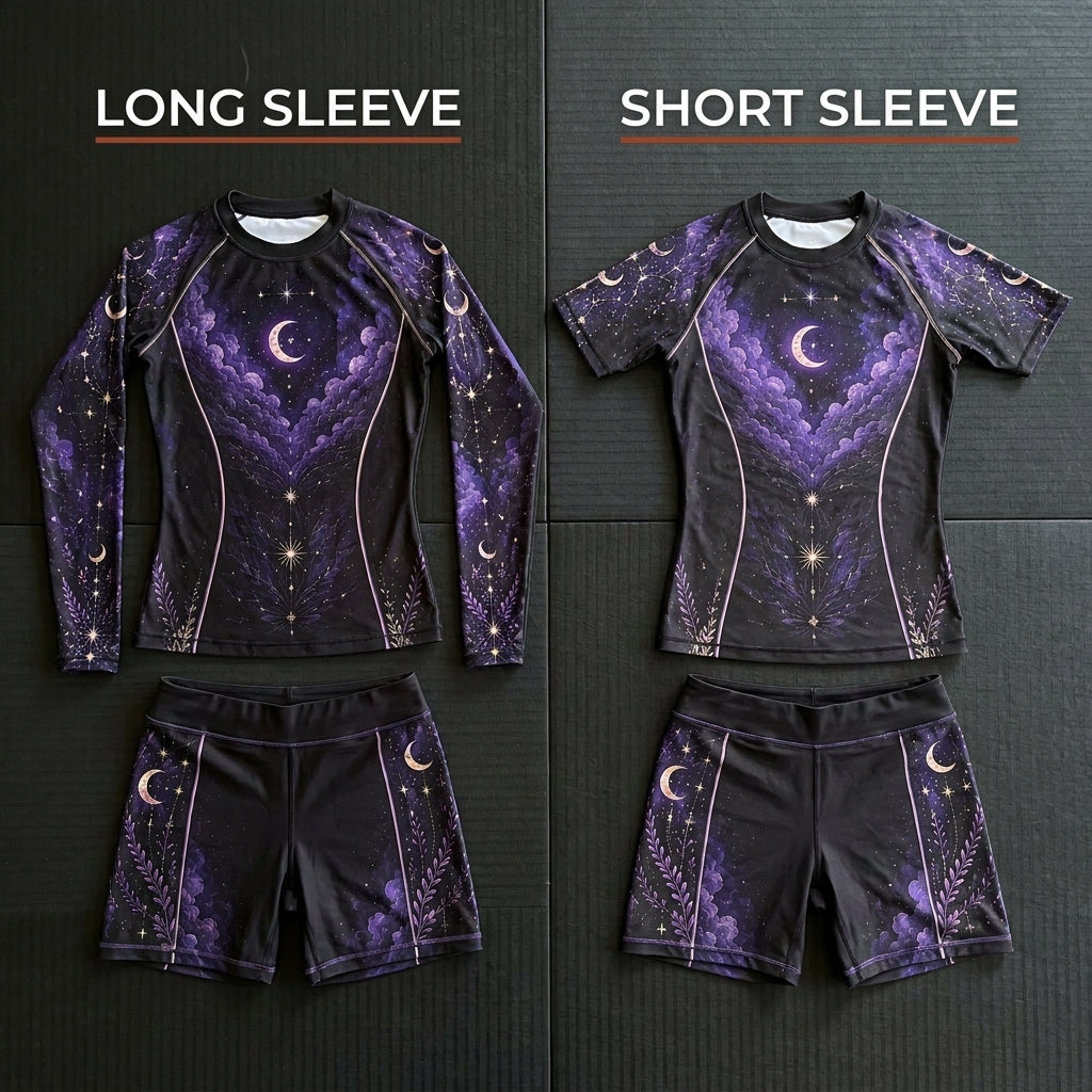 Purple Night — Rashguard + Shorts Set