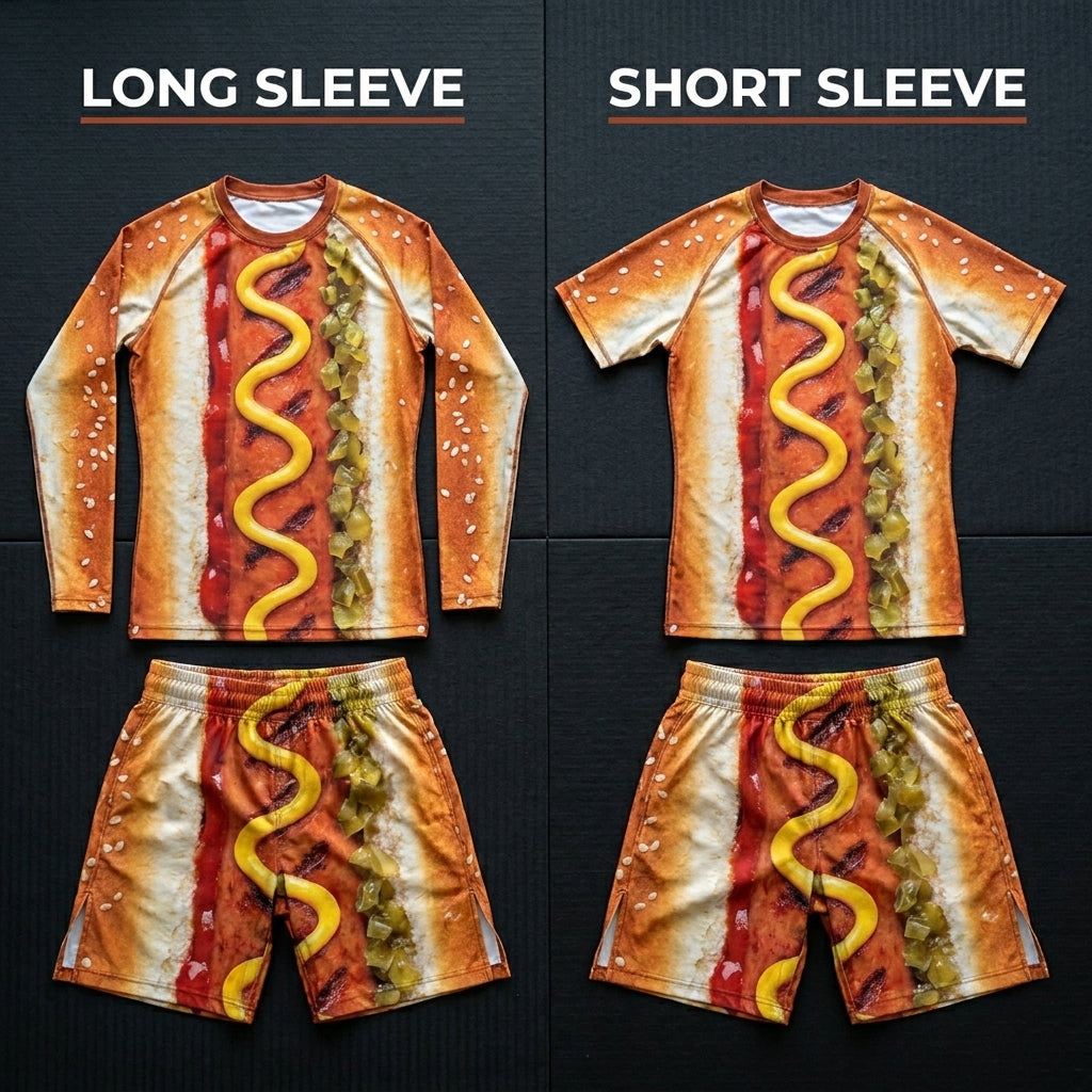 Hotdog Rashguard + Shorts Set