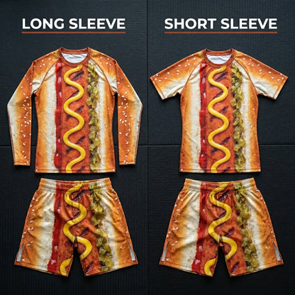Hotdog Rashguard + Shorts Set