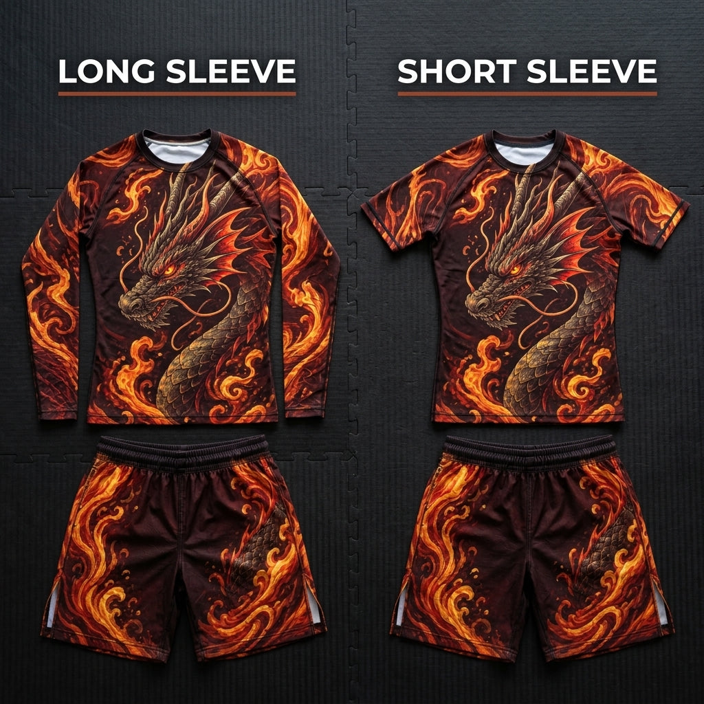 Fire Dragon Rashguard + Shorts Set
