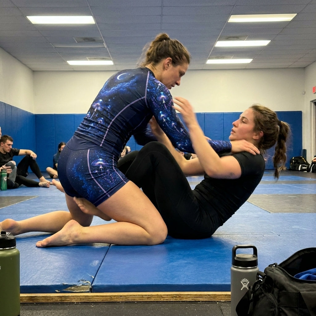 Blue Mushroom — Rashguard + Shorts Set