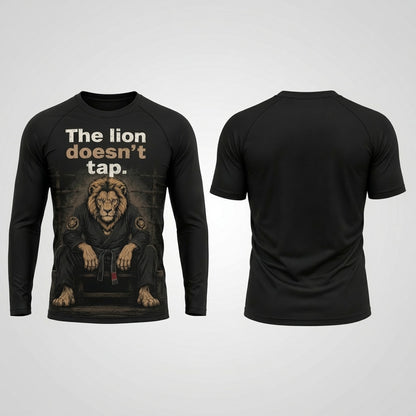 The lion doesn't tap   — Rashguard