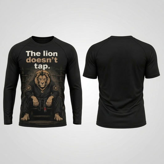 The lion doesn't tap   — Rashguard