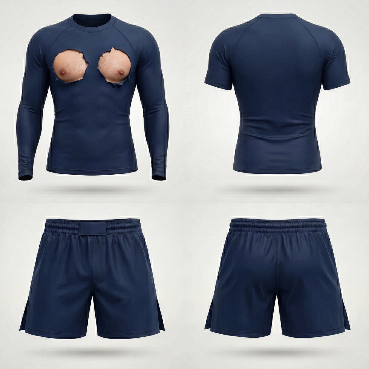 Free The Nipple — Rashguard + Shorts Set