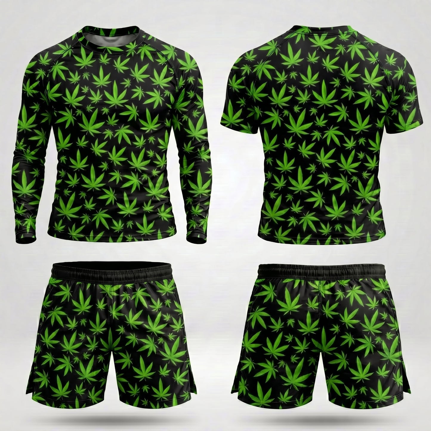 Weed — Rashguard + Shorts Set